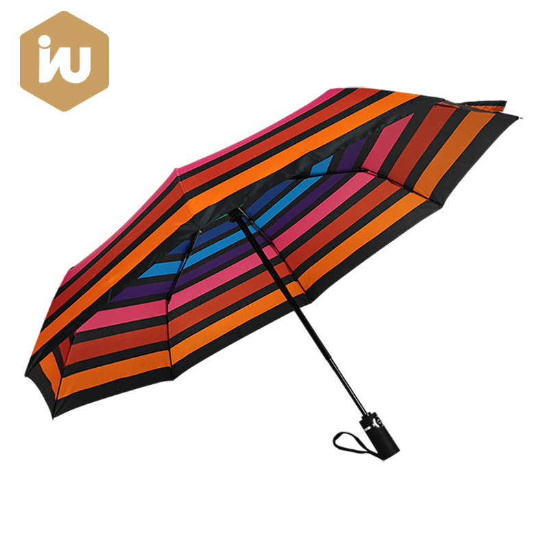 Folding Auto Open နှင့် Auto Close Rainbow Umbrella
